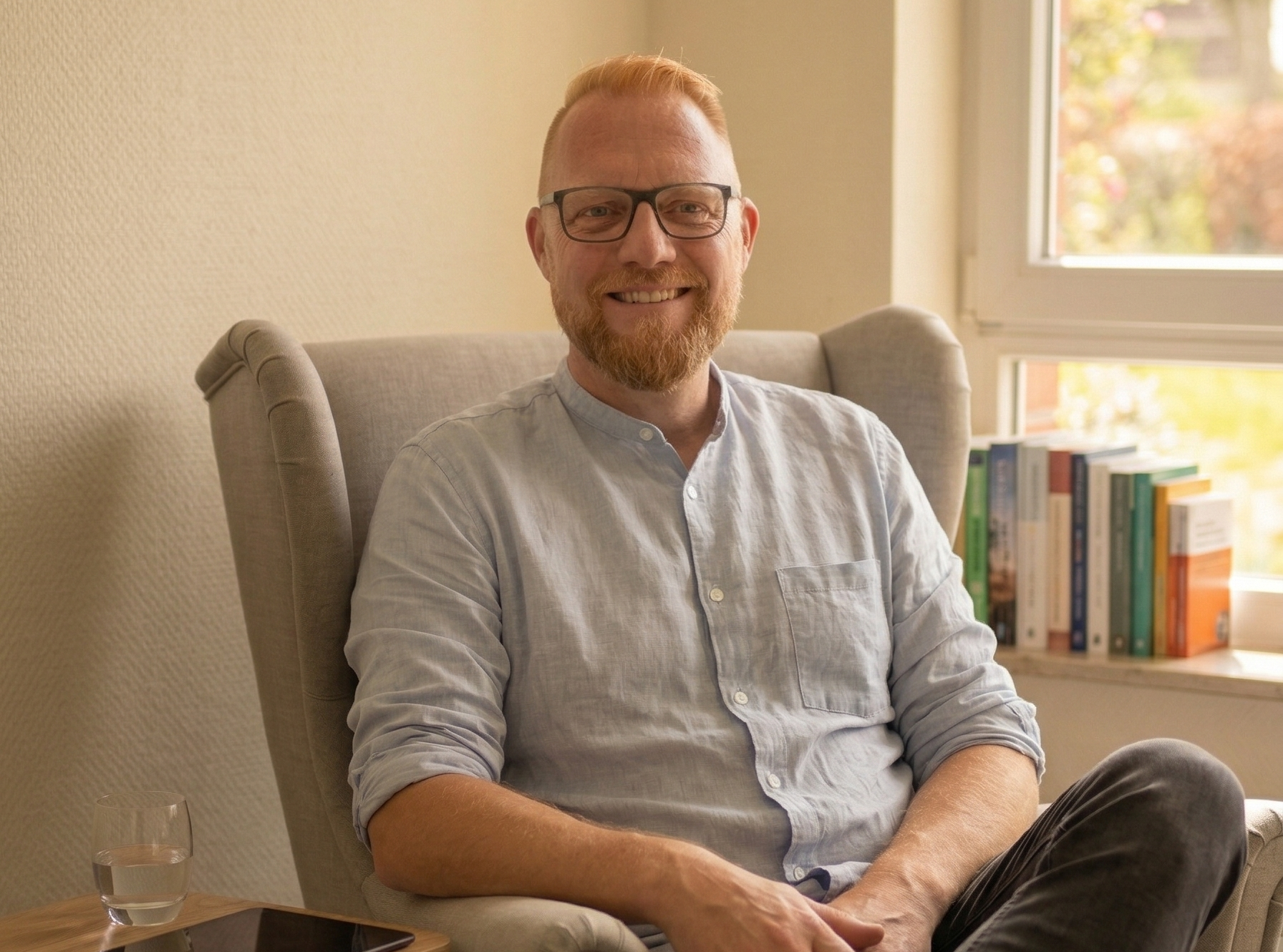Niels Albrecht – Heilpraktiker für Psychotherapie in seiner Praxis in Neustadt in Holstein